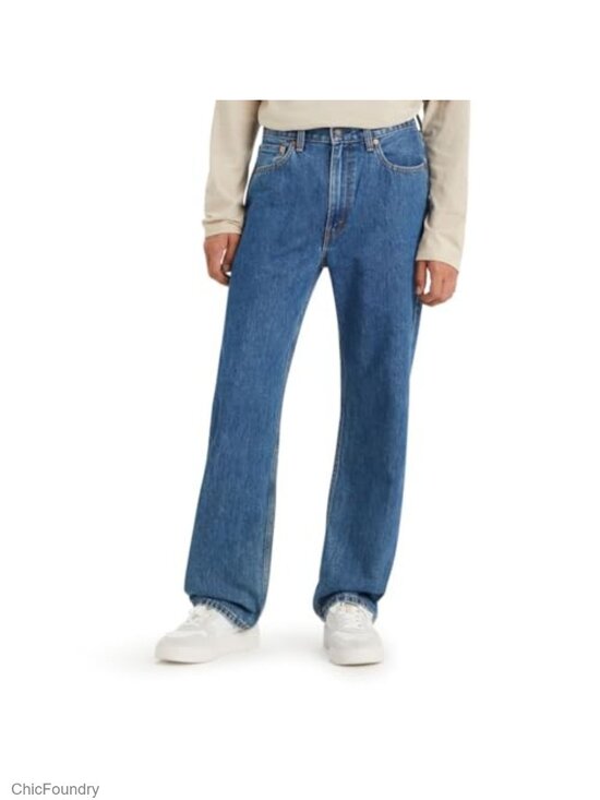Other - Mens 565 Loose Straight Jeans - Mid Rise, 100% Cotton, Non-Stretch